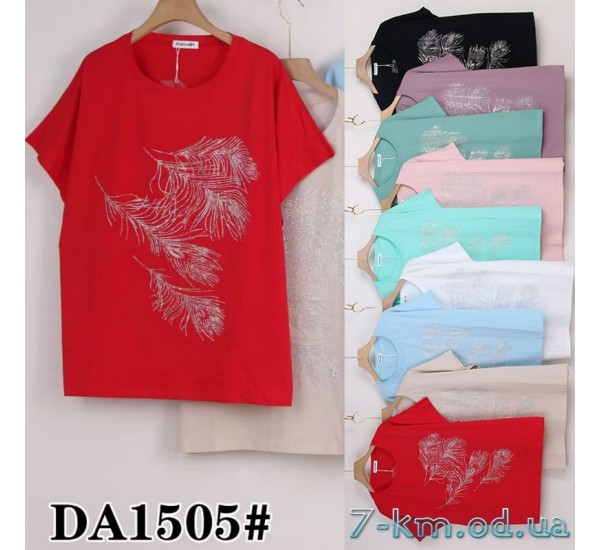 Футболка женская, стрейч/коттон 5 шт (60-70 р) ZeL777_DA1505