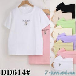 Футболка женская, стрейч/коттон 5 шт (50-60 р) ZeL777_DD614