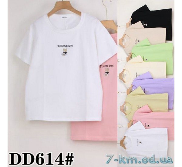 Футболка женская, стрейч/коттон 5 шт (50-60 р) ZeL777_DD614