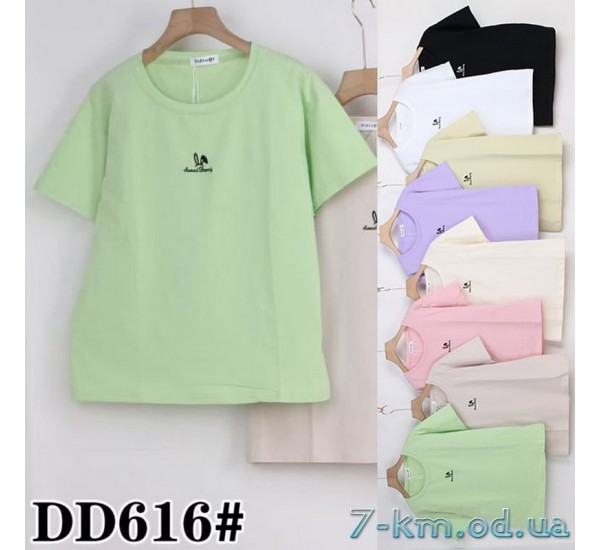 Футболка женская, стрейч/коттон 5 шт (50-60 р) ZeL777_DD616