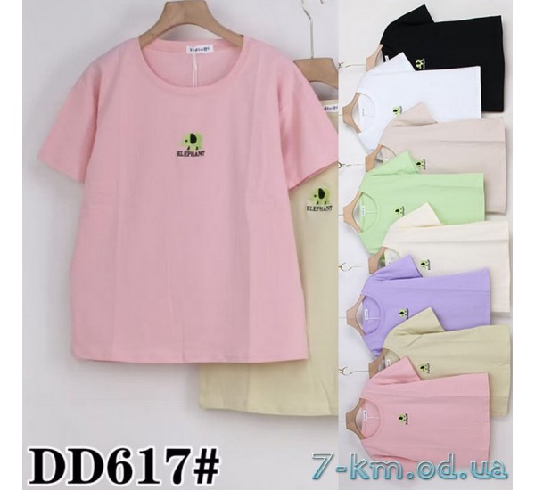 Футболка женская, стрейч/коттон 5 шт (50-60 р) ZeL777_DD617