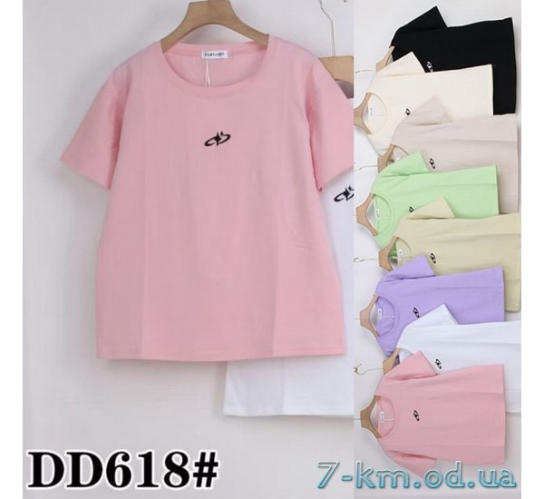 Футболка женская, стрейч/коттон 5 шт (50-60 р) ZeL777_DD618