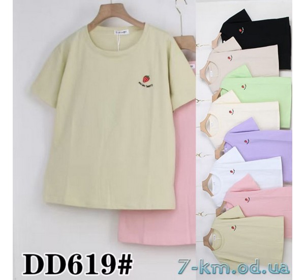 Футболка женская, стрейч/коттон 5 шт (50-60 р) ZeL777_DD619