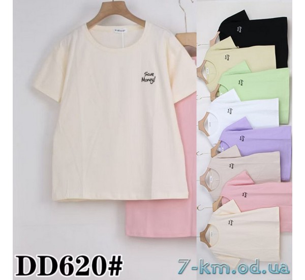 Футболка женская, стрейч/коттон 5 шт (50-60 р) ZeL777_DD620