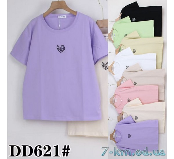 Футболка женская, стрейч/коттон 5 шт (50-60 р) ZeL777_DD621