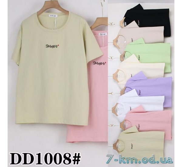 Футболка женская, стрейч/коттон 5 шт (54-62 р) ZeL777_DD1008