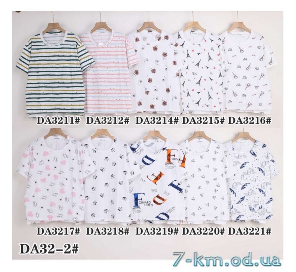 Футболка женская, стрейч/коттон 5 шт (54-62 р) ZeL777_DA32-2