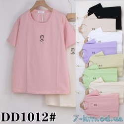 Футболка женская, стрейч/коттон 5 шт (54-62 р) ZeL777_DD1012