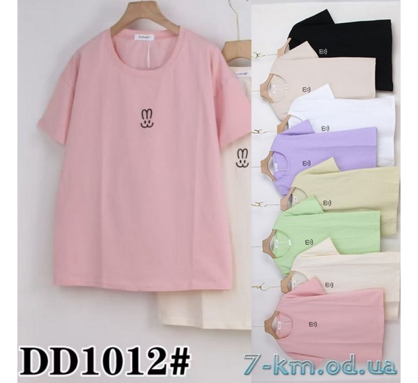 Футболка женская, стрейч/коттон 5 шт (54-62 р) ZeL777_DD1012