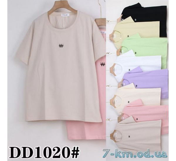 Футболка женская, стрейч/коттон 5 шт (54-62 р) ZeL777_DD1020