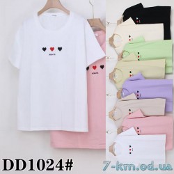 Футболка женская, стрейч/коттон 5 шт (54-62 р) ZeL777_DD1024