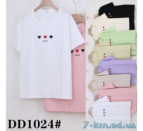 Футболка женская, стрейч/коттон 5 шт (54-62 р) ZeL777_DD1024