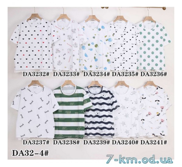 Футболка женская, стрейч/коттон 5 шт (54-62 р) ZeL777_DA32-4