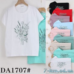 Футболка женская, стрейч/коттон 5 шт (54-62 р) ZeL777_DA1707