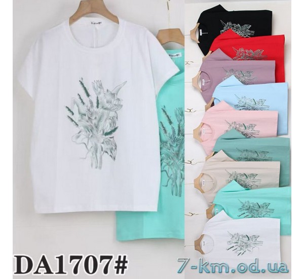 Футболка женская, стрейч/коттон 5 шт (54-62 р) ZeL777_DA1707