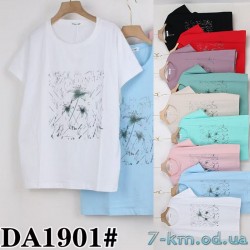 Футболка женская, стрейч/коттон 5 шт (54-62 р) ZeL777_DA1901