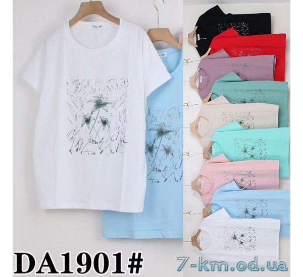 Футболка женская, стрейч/коттон 5 шт (54-62 р) ZeL777_DA1901