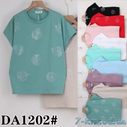 Футболка женская, стрейч/коттон 5 шт (50-62 р) ZeL777_DA1202