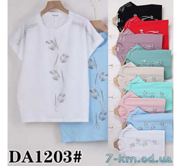 Футболка женская, стрейч/коттон 5 шт (50-62 р) ZeL777_DA1203