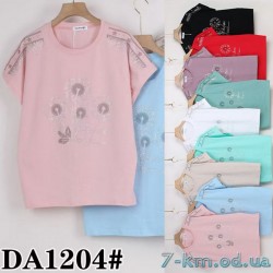 Футболка женская, стрейч/коттон 5 шт (50-62 р) ZeL777_DA1204