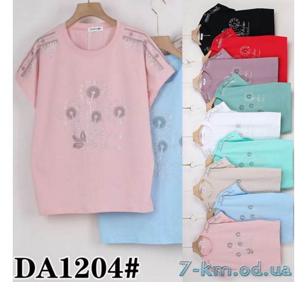 Футболка женская, стрейч/коттон 5 шт (50-62 р) ZeL777_DA1204