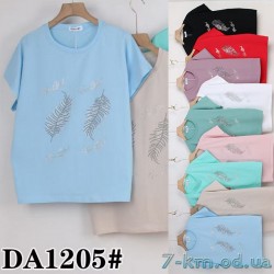 Футболка женская, стрейч/коттон 5 шт (50-62 р) ZeL777_DA1205