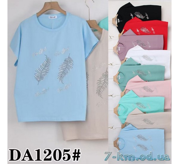 Футболка женская, стрейч/коттон 5 шт (50-62 р) ZeL777_DA1205