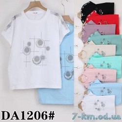 Футболка женская, стрейч/коттон 5 шт (50-62 р) ZeL777_DA1206