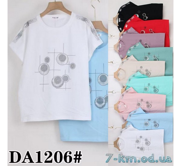 Футболка женская, стрейч/коттон 5 шт (50-62 р) ZeL777_DA1206