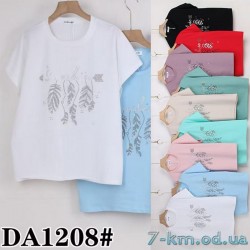 Футболка женская, стрейч/коттон 5 шт (50-62 р) ZeL777_DA1208