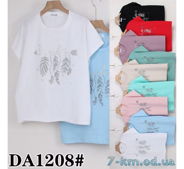 Футболка женская, стрейч/коттон 5 шт (50-62 р) ZeL777_DA1208