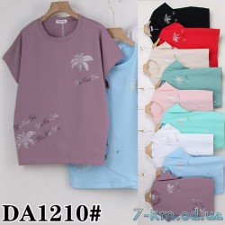 Футболка женская, стрейч/коттон 5 шт (50-62 р) ZeL777_DA1210