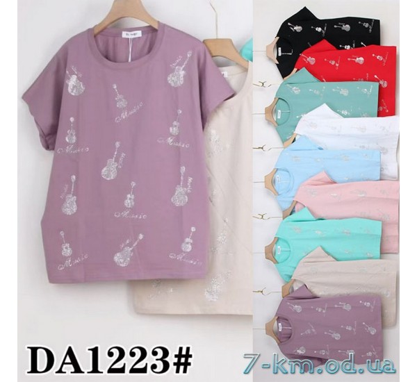 Футболка женская, стрейч/коттон 5 шт (50-62 р) ZeL777_DA1223