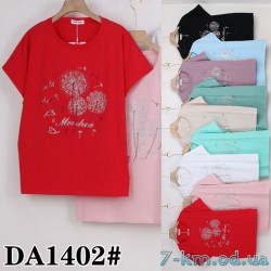 Футболка женская, стрейч/коттон 5 шт (54-62 р) ZeL777_DA1402