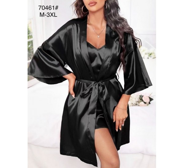 Халат 2-ка женский, 5 шт (M-3XL) шелк ZeL1396_70461a