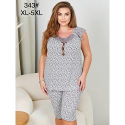 Піжама жіноча, 5 шт (1-5XL) бамбук ZeL1396_343
