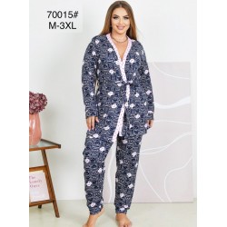 Піжама 2-ка жіноча, 5 шт (M-3XL) байка ZeL1396_70015