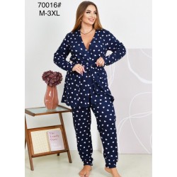 Піжама 2-ка жіноча, 5 шт (M-3XL) байка ZeL1396_70016a