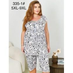 Піжама жіноча, 5 шт (5-9XL) бамбук ZeL1396_335-1