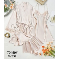 Піжама жіноча 4-ка, шовк 5 шт (M-3XL) ZeL1396_70459a