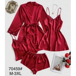 Піжама жіноча 4-ка, шовк 5 шт (M-3XL) ZeL1396_70459b