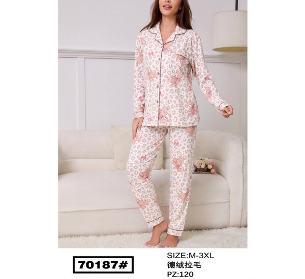 Піжама жіноча, начіс 5 шт (M-3XL) ZeL1396_70187