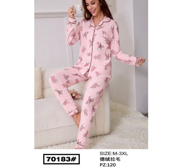 Піжама жіноча, начіс 5 шт (M-3XL) ZeL1396_70183