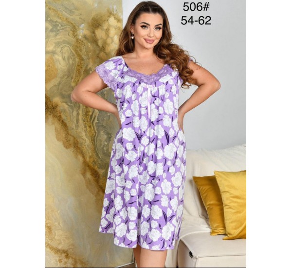 Нічна сорочка жіноча, бамбук 5 шт (54-62 р) ZeL1396_506