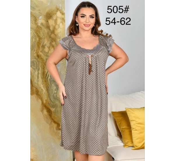 Нічна сорочка жіноча, бамбук 5 шт (54-62 р) ZeL1396_505