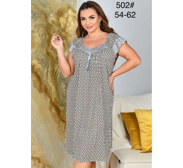 Нічна сорочка жіноча, бамбук 5 шт (54-62 р) ZeL1396_502