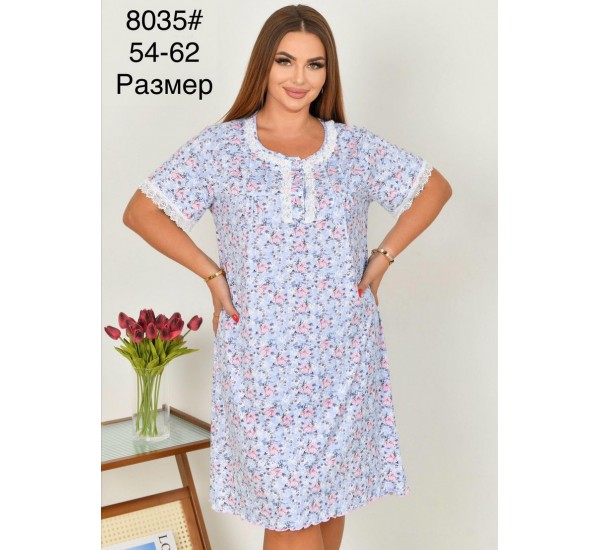 Нічна сорочка жіноча, бамбук 5 шт (54-62 р) ZeL1396_8035