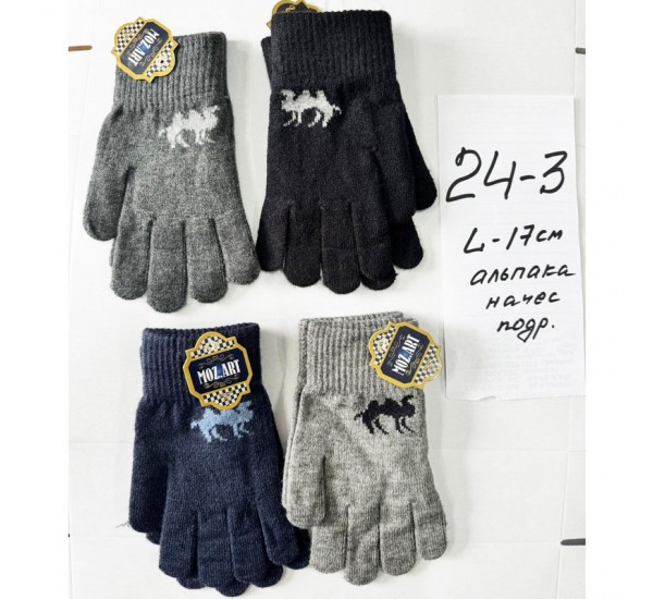 Рукавички підліткові 12 шт (норма) начіс ZiN_24-3