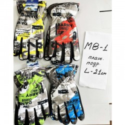 Рукавички підліткові 12 шт (норма) плащівка ZiN_M8-1