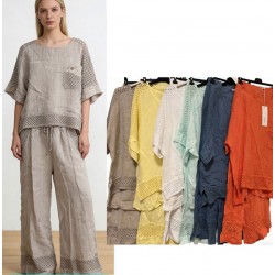 Костюм женский, Лён 1 шт (оверсайз) AV4854_110401